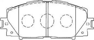 AISIN A1N155 - Комплект спирачно феродо, дискови спирачки vvparts.bg