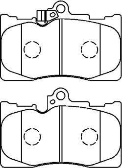 AISIN A1N166 - Комплект спирачно феродо, дискови спирачки vvparts.bg