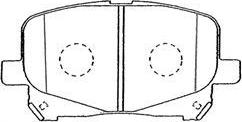 AISIN A1N101 - Комплект спирачно феродо, дискови спирачки vvparts.bg