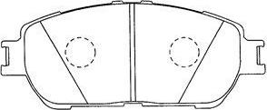 AISIN A1N115 - Комплект спирачно феродо, дискови спирачки vvparts.bg