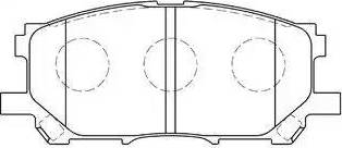 AISIN A1N110 - Комплект спирачно феродо, дискови спирачки vvparts.bg