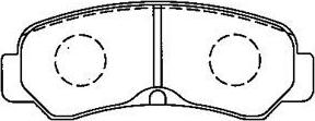 AISIN A2N076 - Комплект спирачно феродо, дискови спирачки vvparts.bg