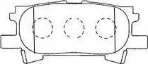 AISIN A2N111 - Комплект спирачно феродо, дискови спирачки vvparts.bg