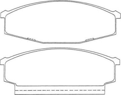 AISIN ASN-53W - Комплект спирачно феродо, дискови спирачки vvparts.bg