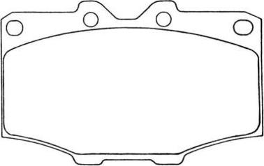 AISIN ASN-60 - Комплект спирачно феродо, дискови спирачки vvparts.bg