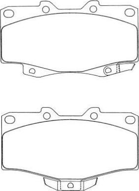 AISIN ASN-199 - Комплект спирачно феродо, дискови спирачки vvparts.bg