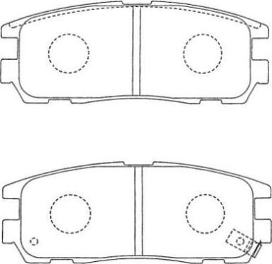 AISIN AS-N149 - Комплект спирачно феродо, дискови спирачки vvparts.bg