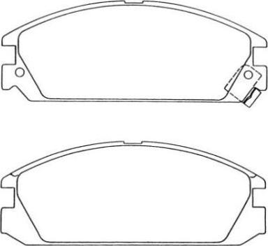 AISIN ASN-155 - Комплект спирачно феродо, дискови спирачки vvparts.bg