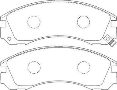 AISIN ASN-151 - Комплект спирачно феродо, дискови спирачки vvparts.bg