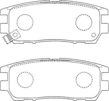 AISIN ASN-152 - Комплект спирачно феродо, дискови спирачки vvparts.bg