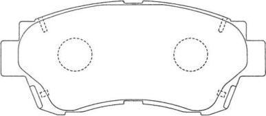 AISIN ASN-157 - Комплект спирачно феродо, дискови спирачки vvparts.bg