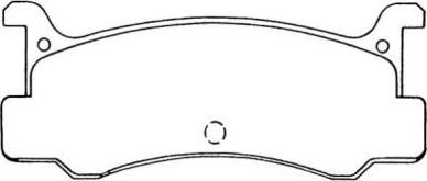 AISIN ASN-164 - Комплект спирачно феродо, дискови спирачки vvparts.bg