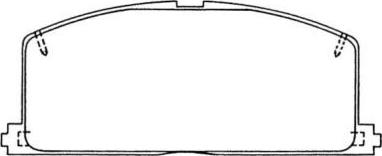 AISIN ASN-101P - Комплект спирачно феродо, дискови спирачки vvparts.bg