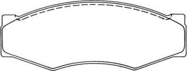 AISIN ASN-118 - Комплект спирачно феродо, дискови спирачки vvparts.bg