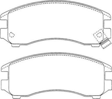 AISIN ASN-183 - Комплект спирачно феродо, дискови спирачки vvparts.bg