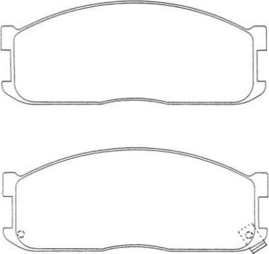 AISIN ASN-120W - Комплект спирачно феродо, дискови спирачки vvparts.bg