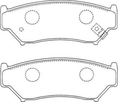 AISIN ASN-175 - Комплект спирачно феродо, дискови спирачки vvparts.bg