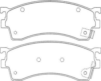 AISIN ASN-240 - Комплект спирачно феродо, дискови спирачки vvparts.bg