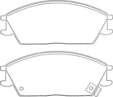 AISIN ASN-258 - Комплект спирачно феродо, дискови спирачки vvparts.bg