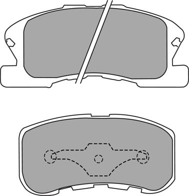 AISIN ASN-2094 - Комплект спирачно феродо, дискови спирачки vvparts.bg