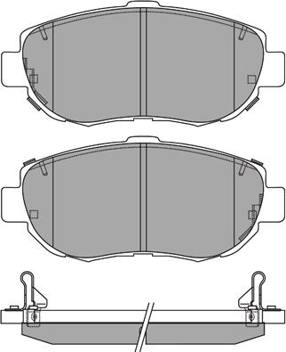 HELLA 8DB 355 033-831 - Комплект спирачно феродо, дискови спирачки vvparts.bg