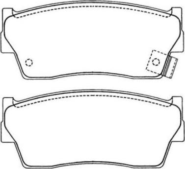 AISIN ASN-205 - Комплект спирачно феродо, дискови спирачки vvparts.bg