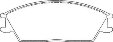 AISIN ASN-2000 - Комплект спирачно феродо, дискови спирачки vvparts.bg