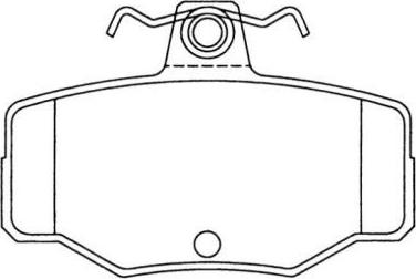 AISIN ASN-2008 - Комплект спирачно феродо, дискови спирачки vvparts.bg