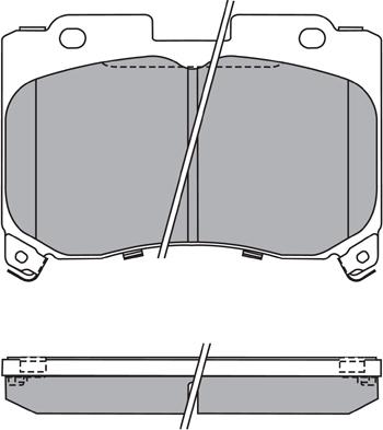 Ashuki 1080-9602 - Комплект спирачно феродо, дискови спирачки vvparts.bg