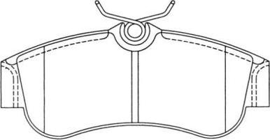 AISIN ASN-2015 - Комплект спирачно феродо, дискови спирачки vvparts.bg