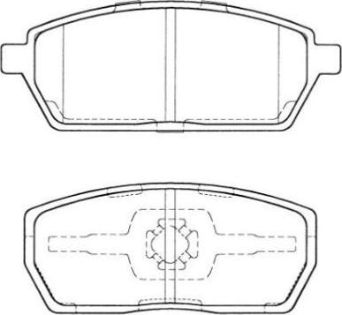 AISIN ASN-2017 - Комплект спирачно феродо, дискови спирачки vvparts.bg