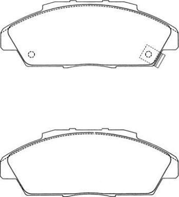 Spidan 32693 - Комплект спирачно феродо, дискови спирачки vvparts.bg