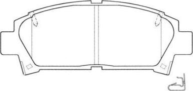 AISIN ASN-2039 - Комплект спирачно феродо, дискови спирачки vvparts.bg