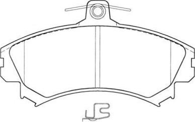 AISIN ASN-2031 - Комплект спирачно феродо, дискови спирачки vvparts.bg