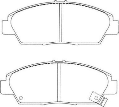 AISIN ASN-2028 - Комплект спирачно феродо, дискови спирачки vvparts.bg