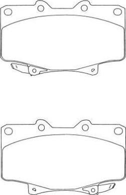 AISIN ASN-202 - Комплект спирачно феродо, дискови спирачки vvparts.bg