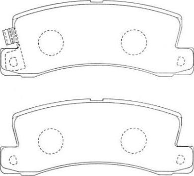 AISIN ASN-207F - Комплект спирачно феродо, дискови спирачки vvparts.bg