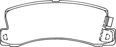 AISIN ASN-207 - Комплект спирачно феродо, дискови спирачки vvparts.bg