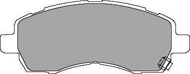 AISIN ASN-2161 - Комплект спирачно феродо, дискови спирачки vvparts.bg