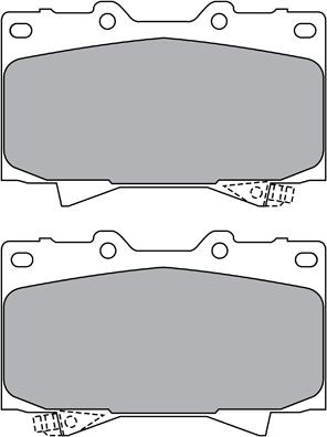 AISIN ASN-2168 - Комплект спирачно феродо, дискови спирачки vvparts.bg