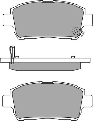 AISIN ASN-2101 - Комплект спирачно феродо, дискови спирачки vvparts.bg