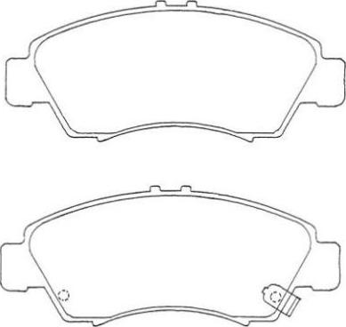 AISIN ASN-235 - Комплект спирачно феродо, дискови спирачки vvparts.bg