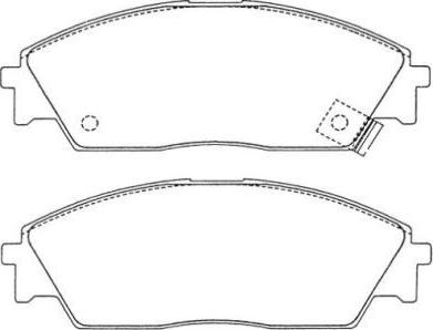 AISIN ASN-226 - Комплект спирачно феродо, дискови спирачки vvparts.bg