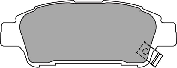 AISIN ASN-2201 - Комплект спирачно феродо, дискови спирачки vvparts.bg