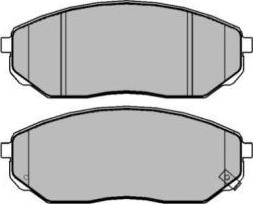 AISIN ASN-2231 - Комплект спирачно феродо, дискови спирачки vvparts.bg