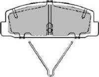 AISIN ASN-2229 - Комплект спирачно феродо, дискови спирачки vvparts.bg