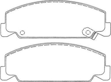 AISIN ASN-227 - Комплект спирачно феродо, дискови спирачки vvparts.bg