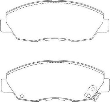 AISIN ASN-271 - Комплект спирачно феродо, дискови спирачки vvparts.bg