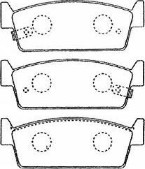 AISIN B2N056 - Комплект спирачно феродо, дискови спирачки vvparts.bg