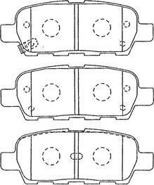 AISIN B2N064 - Комплект спирачно феродо, дискови спирачки vvparts.bg